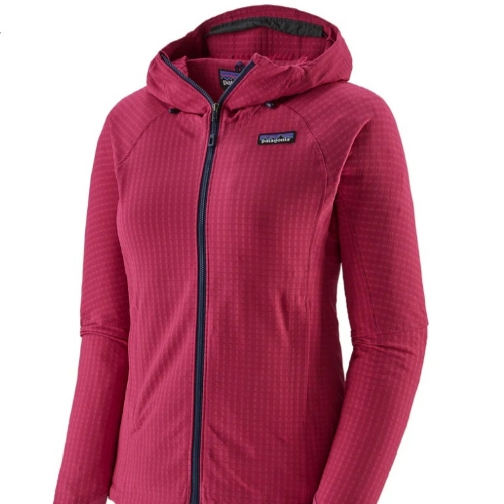 Patagonia Tech Face Hooded Red Jacket women’s